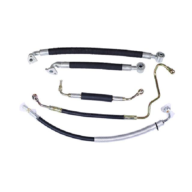 Rubber pipe and assembly of power steering system